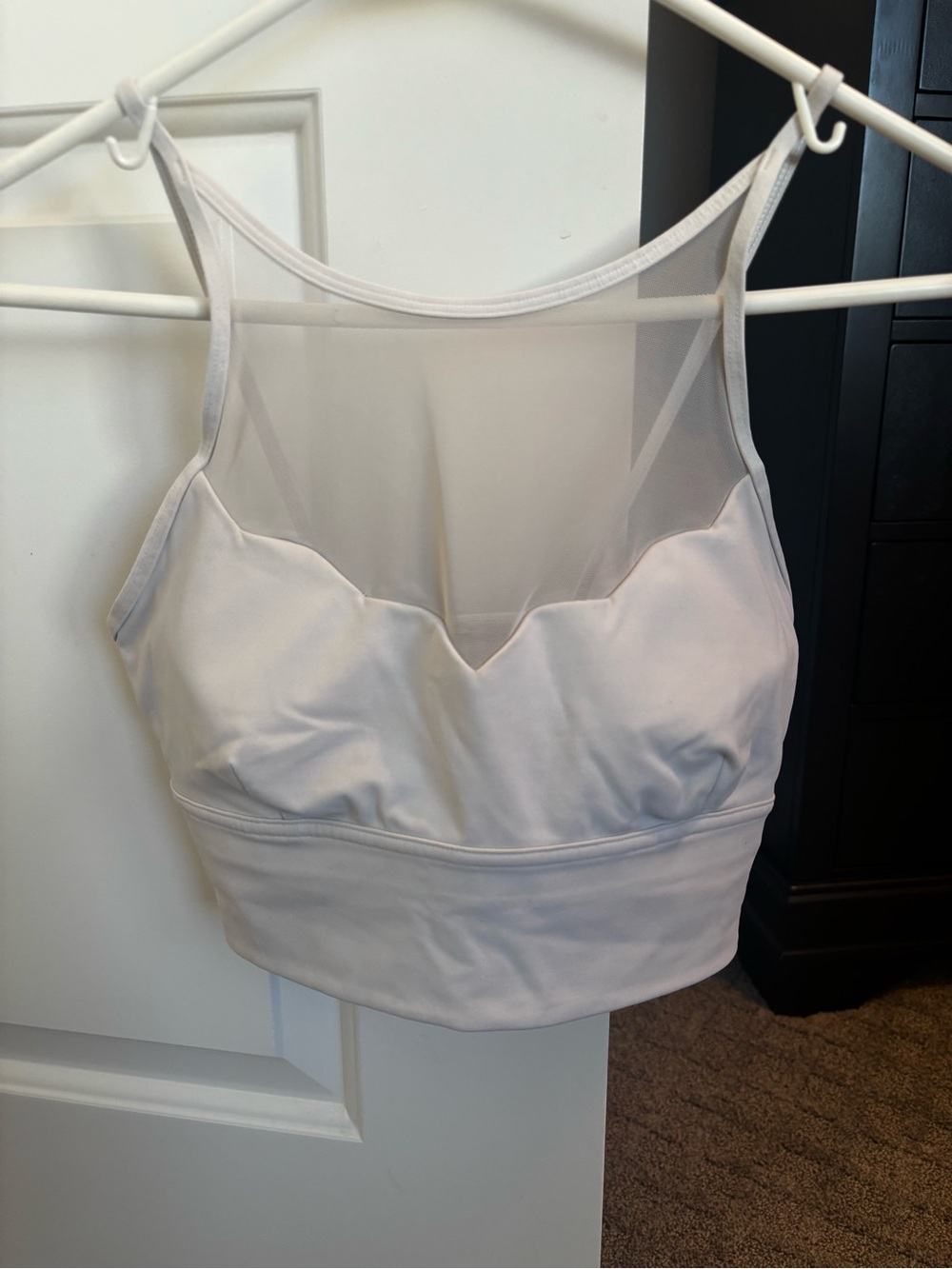 lululemon athletica Sheer Mesh Sweetheart Bralette in Off-White